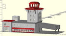 Download the .stl file and 3D Print your own Airport Terminal N scale model for your model train set from www.krafttrains.com.
